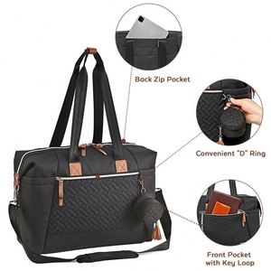 Sac à langer BSCI avec étui à sucettes et matelas à langer, grand sac de voyage Dikaslon pour maman, sac à langer pour bébé garçon - Product Image 5