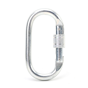 Mosquetón ovalado para arnés, cierre de tornillo, directo de fábrica, 25KN - Product Image 5