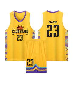 Conjunto de Uniforme de Baloncesto Personalizado Unisex al por Mayor, Jersey con Nombre, Número y Logotipo Impresos, Transpirable, de Secado Rápido, 100% Poliéster, para Hombre y Mujer - Product Image 5