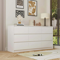 Ensemble de meubles de chambre à coucher, commode à 9 tiroirs, commode à six tiroirs pour vêtements