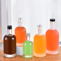 100ml 200ml 375ml 500ml 700ml 750ml 1000ml Jus Rond Spiritueux Brandy Xo Whisky Rhum Gin Vin Vide Vodka Bouteilles En Verre