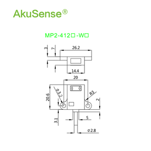AkuSense 24V <b>optical</b> sensor infrared beam diffuse refelction photoelectric sensor - Product Image 6
