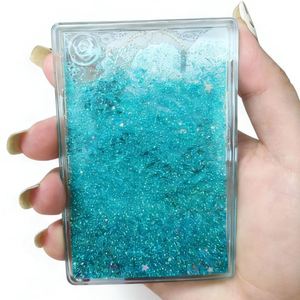 UV Printed <b>Plastic</b> Keyring Custom Oil Floating Acrylic <b>Block</b> Liquid Keychain - Product Image 1