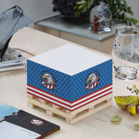 Bloc-notes personnalisé de haute qualité avec logo, bloc-notes carré en bois, bloc-notes de bureau, bloc-notes en papier, cube de notes adhésives