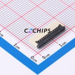 FPC-1.0FX-12PWCR-H20 FFC/FPC Connector SMD,P=1mm,Horizontal Mount Connector Flip Cover Type Bottom Contact 12P 1mm - Product Image 1