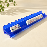 Supports de Mahjong en Acrylique Transparent de 20 Pouces à Fond Plat et Bord Festonné pour Table de Tournoi Américain Professionnelle – Vente en Gros