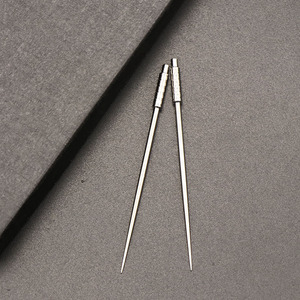 Cure-dents en titane 12 cm, métal durable, portable pour les voyages, cure-fruits - Product Image 3