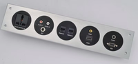 Prise de commutateur mural exquise de luxe adaptateur de chargeur USB prises de sortie prise de courant électrique multifonctionnelle universelle