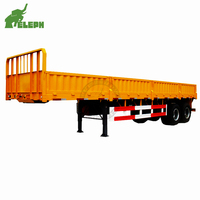 Semi-remorque à ridelles 40 tonnes 40 pieds, personnalisée pour le transport de marchandises, à vendre