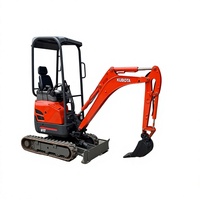 Excavatrice compacte sur chenilles d'occasion, machine de terrassement diesel