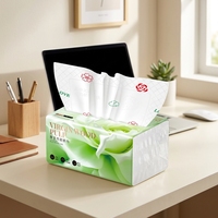 Mouchoirs en papier écologiques en pâte de bois vierge, doux, 6 plis, pack familial, papier toilette pour la maison, le bureau, l'hôtel