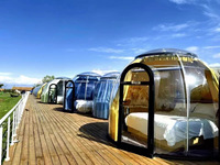 Dôme en polycarbonate détachable effet ciel étoilé, structure en aluminium, pour hôtel et cuisine, design moderne, Chine
