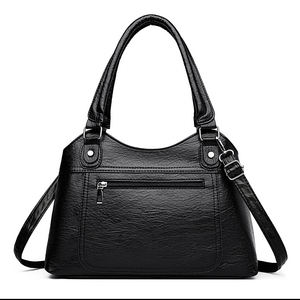 Sac fourre-tout pour femme, nouveau style 2026, tendance, fermeture éclair, doublure en polyester. Sac à main portable pour femme en PU de haute qualité, antivol - Product Image 1
