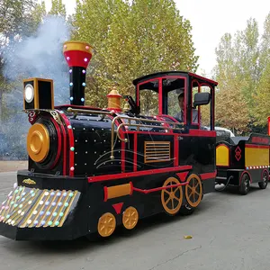 Fábrica Venta caliente sin caminos tren de pasajeros al aire libre paseo locomotora en china, precio competitivo