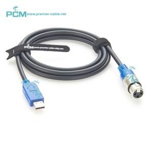 RS485 USB để XLR 3pin nữ DMX512 chuyển đổi cáp cho ánh sáng sân khấu thiết bị điều khiển <span class=keywords><strong>DMX</strong></span> Dimmer kiểm soát với FTDI chip 6ft - Product Image 5