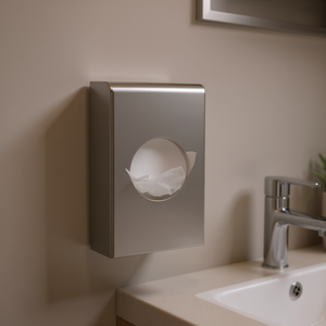 Soporte para bolsas higiénicas Abs 100x135x25 mm, soporte de pared para toallas de papel - Product Image 3