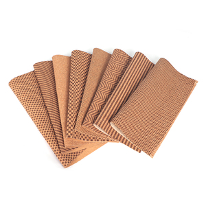 Textile <span class=keywords><strong>en</strong></span> cuir de liège, 50 m, tissu adhésif personnalisé, Grain carré, couleur naturelle, pour chaussures et sacs - Product Image 5