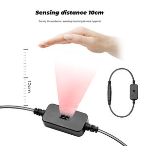 Detector de interruptor de Sensor de movimiento de barrido de mano IR, interruptor inteligente 3A, atenuador para tira de luz LED, luces de armario, enchufe de CC, 2 uds. - Product Image 3