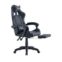 Haute qualité usine OEM hauteur ajuster confortable chaise de jeu repose-pieds pivotant en cuir PU accoudoir chaise de jeu