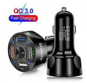 Cargador de Coche Inteligente Mini LED de 35W 7A al por Mayor con 4 Puertos USB y Carga Rápida para iPhone 13, Corriente de Salida 2.1A - Product Image 1