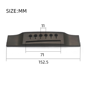 Nuevo Diseño Estilo <span class=keywords><strong>Martin</strong></span>, Puente de 6 Cuerdas OEM y ODM para <span class=keywords><strong>Guitarra</strong></span> Acústica Folk de Ébano - Product Image 5