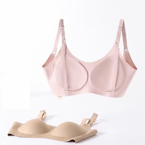 เสื้อชั้นในไร้ตะเข็บ YIYI สำหรับ<span class=keywords><strong>คุณ</strong></span><span class=keywords><strong>แม่</strong></span> แบบเปิดด้านหน้า ติดตะขอเกี่ยว คัพคงที่ ช่วยยกกระชับและป้องกันการหย่อนคล้อย เหมาะสำหรับให้นมบุตรหลังคลอด - Product Image 5