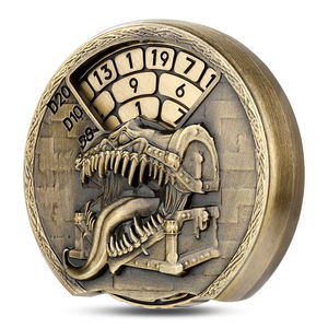 Nouveau jeu de table boîte au trésor <span class=keywords><strong>monstre</strong></span> Roulette métal Spinner dés de jeu pour jeu de rôle - Product Image 1