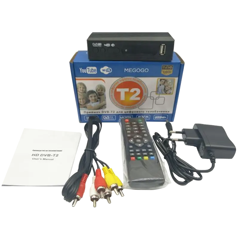 Zwarte Universele DVB-T2 Settopbox Afstandsbediening Draadloze Smart Televisie Stb Controller Hdtv Smart Tv Box