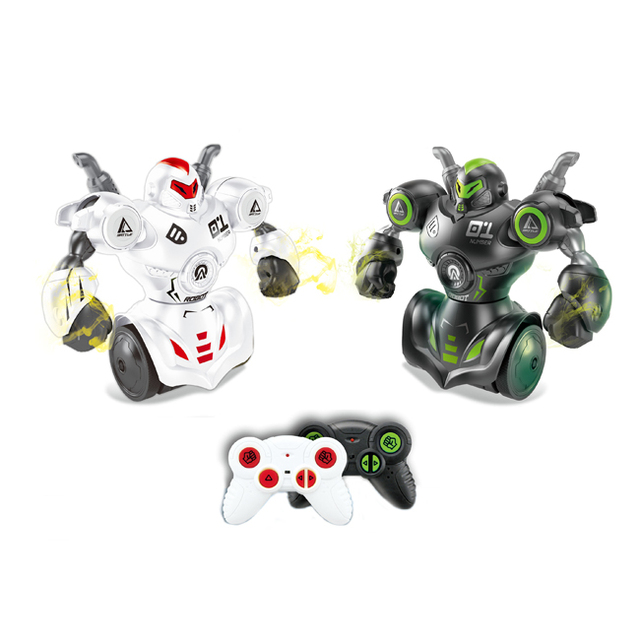 Robot Light Sound Kids Remote Control Pk Robot Boxing Competition 2-person Fighting Toys Rc Battle Robot