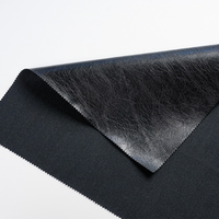 Tissu en cuir PU écologique gaufré bicolore élastique anti-moisissure pour vêtements, jupes, chaussures, vestes