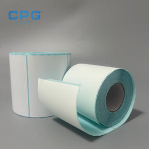 Customizable 100x150mm Thermal Label Printer <b>Paper</b>, White Self-Adhesive Roll 4x6 with Strong Frozen Adhesive for Shipping - Product Image 1