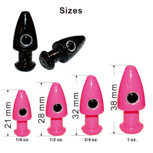 หัวเหยื่อตกปลาแบบทรอลลิ่ง ขนาด 1/2 ออนซ์ 1 ชิ้น พร้อมตา 3 มิติ - Product Image 2