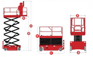 Chất lượng cao 4-16m tự động thủy lực giàn giáo Scissor nâng thang máy nền tảng - Product Image 3