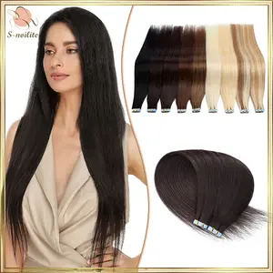 S-Noilite tape in hair extensions 100human hair bdst review ombre tape in hair extensions human skin weft