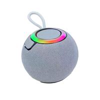 Haut-parleur Bluetooth léger RGB LED Subwoofer Mini haut-parleur de bureau Microphone utilisation en plein air haut-parleur sans fil