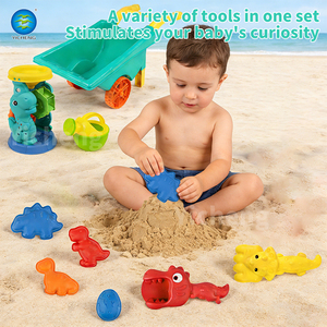 Juego <span class=keywords><strong>de</strong></span> Juguetes <span class=keywords><strong>de</strong></span> Playa <span class=keywords><strong>de</strong></span> Dinosaurios con Carretilla, Juguetes <span class=keywords><strong>de</strong></span> Verano para Piscina y Arena, Regadera <span class=keywords><strong>de</strong></span> Plástico para Niños, Moldes para Arena - Product Image 6