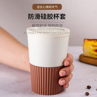 Bouteilles réutilisables de qualité alimentaire éco-neutres Tasse à café | Tasse en plastique Isolation thermique Applicable Couleurs esthétiques Passe au lave-vaisselle