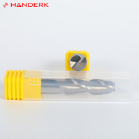 HANDERK Juego de fresas de extremo de chavetero HRC55 Fresa de uso de aluminio de carburo sólido recto de 2 flautas para herramientas de corte CNC