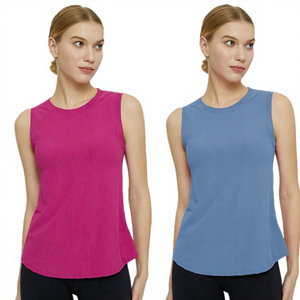 Light Weight Breathable Eco-Friendly <b>Women's</b> Sports Gym Fitness Yoga Workout Bodybuilding <b>Tank</b> <b>Top</b> with Elastic Stretchy Fabric - Product Image 4