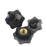 Factory Direct Supply Plastic Brass Torx Nut Thumb Through Hole Handle Nut M5 M6 M8 M10 Plastic Knob Nuts With Brass Thread