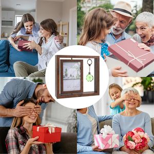 Marco de fotos de madera hecho a mano de primera calidad con acabado liso, perfecto para exhibición de recuerdos de fotos familiares o ideas de regalos especiales - Product Image 5