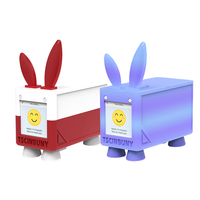 TSCINBUNY Chatbot intelligent AI en forme de lapin mignon, robot parlant AI connecté en WiFi avec grand modèle IA et écran couleur
