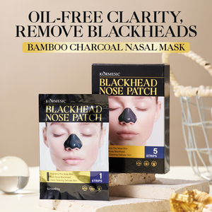 KORMESIC Marque Privée 6g x 5 Patchs Nasaux au Charbon de Bambou à Déchirer, 5 Bandes Anti-Points Noirs, Resserre les Pores, Peaux Grasses - Product Image 2