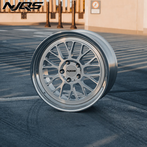 Jantes forgées NJQS en 2 pièces à déport profond, finition chrome poli sur mesure, entraxes 5x114.3, 5x120, 5x130, 5x112, de 15 à 26 pouces pour voiture - Product Image 2