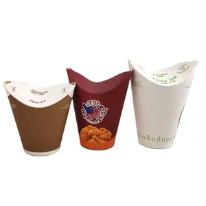 Take Away çay kahve fincanı Pla ceket Compostable biyobozunur kelebek kağıt bardak entegre katlama kapak soğuk sıcak içecekler