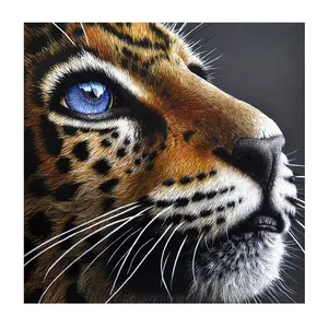 New Products Wholesale Diy Full Round Drill Animal Diamond Painting Canvas Diamond Embroidery Indoor Decorative Painting