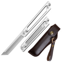 Couteau pliant mécanique rotatif en acier inoxydable personnalisé - Couteau de camping tranchant et durable 60-61HRC multifonctionnel, OEM disponible