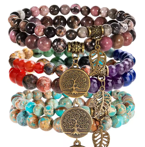 Emballage <span class=keywords><strong>de</strong></span> sac plaqué <span class=keywords><strong>zinc</strong></span> galvanisé pour bracelet en cristal pour dames - Product Image 5