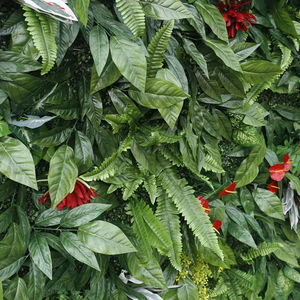 Best Price Customized Outdoor <strong>Wall</strong> Decor <strong>Artificial</strong> Hanging <strong>Grass</strong> Fabric Flower+cloth Backing Green <strong>Wall</strong> <strong>Panel</strong> Floral Design - Product Image 3