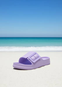 Sandali EVA Infradito con Cinturino Unico e Bottone, Unisex, Taglia 22, Estivi, Punta Aperta, Tinta Unita - Product Image 2